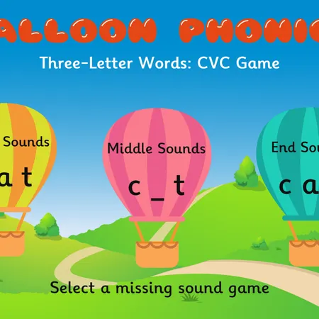 Balloon Phonics — activity preview